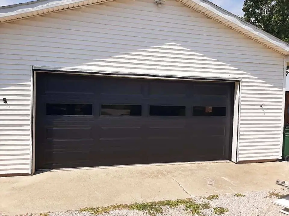ACJ Overhead Door before and after garage door transformation after